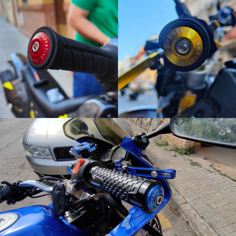 Mâner de motocicletă Capăt de bară Greutate Mânere de ghidon Capac Anti-vibrații Silder Plug pentru Yamaha Kawasaki honda KTM Dirt Bike