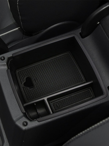 За VW Tiguan MK2 2016 2017 2018 2019 2020 2021 2022 Органайзер на централната конзола на автомобила Тава Подлакътник Кутия за съхранение Автомобилни аксесоари