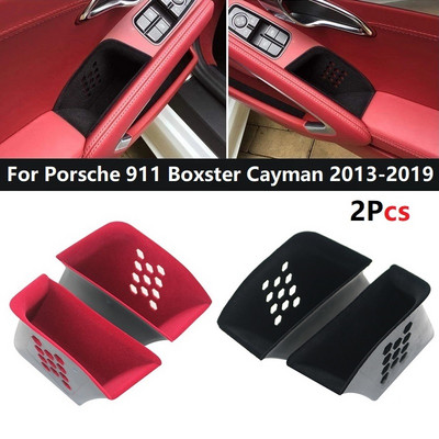 Spremanje Pospremanje ABS+Flocking Prikladno za Porsche 911 Boxster Cayman 2013-2019 Automobilska vrata Naslon za ruke Ručka Organizator Kutija za pohranu