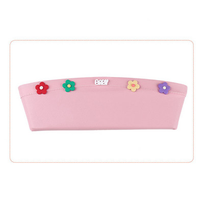 Slatki cvjetni ružičasti/crni organizator za automobile Sjedala S prorezom i džepom PU umjetna koža Autosjedalica Hvatač Dodaci za automobil Alati za pohranu