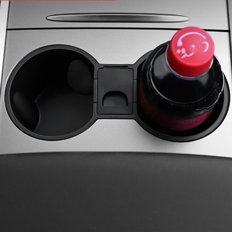 Ποτηροθήκη αυτοκινήτου για Tesla Model 3 Y 2021 με Κουτί αποθήκευσης μίνι κάδου απορριμμάτων Εσωτερικά αξεσουάρ κεντρικής κονσόλας αντικραδασμικής σιλικόνης