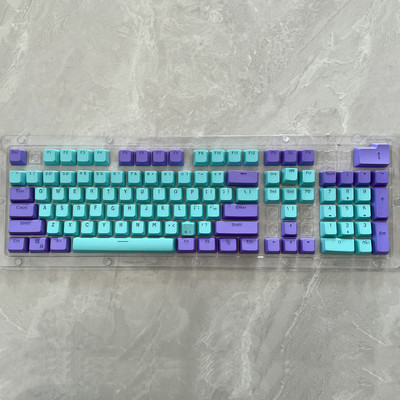 106 tipki Ljubičasto cijan tipke PBT tipke s pozadinskim osvjetljenjem Dvobojni OEM profil za MX Switch 61/87/104 Mehanička tipkovnica