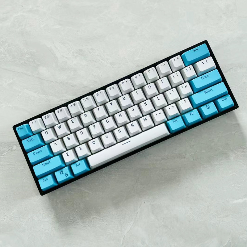 106 tipki Ljubičasto cijan tipke PBT tipke s pozadinskim osvjetljenjem Dvobojni OEM profil za MX Switch 61/87/104 Mehanička tipkovnica