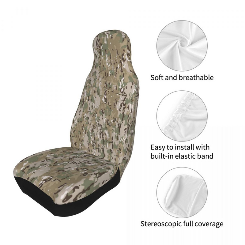 Husa Scaun Auto Universal Multicam Impermeabil Pentru SUV Camuflaj Huse Scaun Militar Poliester Pescuit