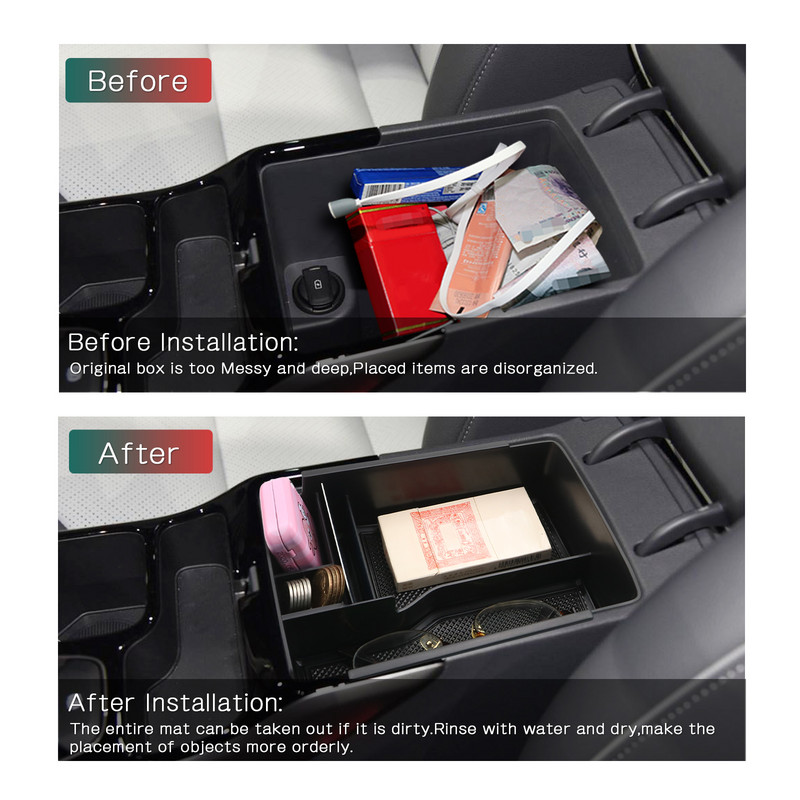 LFOTPP Cutie de depozitare centrală auto pentru Ioniq EV 2017-2021 Cutie de depozitare pentru cotiera Auto Interior Accesorii Ioniq EV 2021