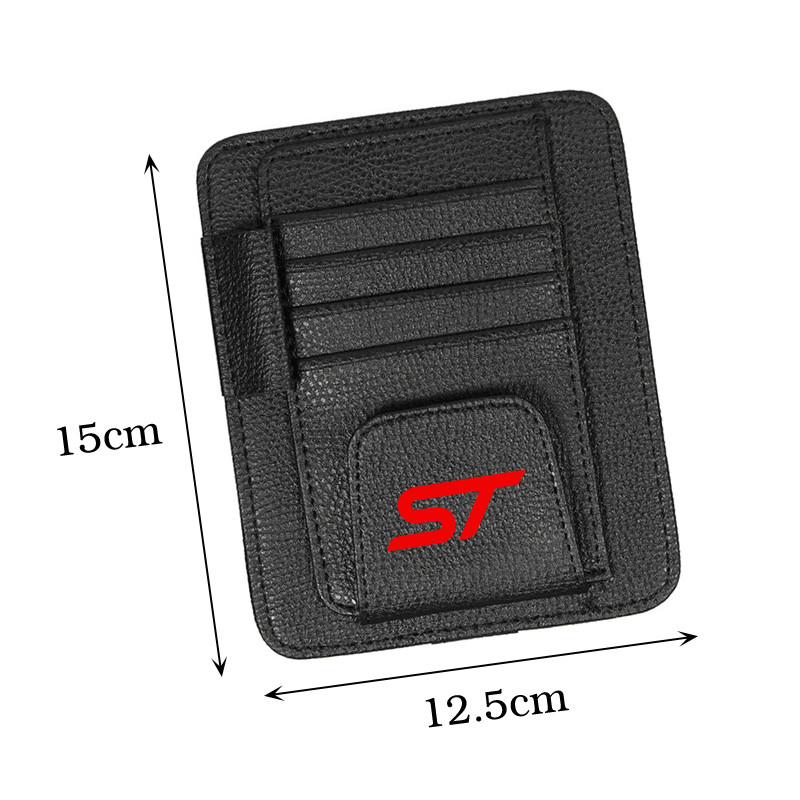 Organizator pentru parasolar auto pentru ochelari de soare Clip Bill Pen Suport carduri Genți de depozitare Accesorii auto pentru Ford ST FOCUS 2 3 Mondeo Fiesta