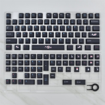 129 клавиша GMK Zenpond Keycaps Cherry Profile GMK PBT Dye Sublimation Механична клавиатура Keycap за MX Switch с 1.75U 2U Shift