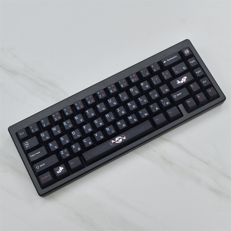 Tastatură mecanică cu 129 de taste GMK Zenpond Profil Cherry GMK PBT Sublimare Tastatură mecanică pentru comutator MX cu schimbare 1.75U 2U