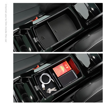 Централна плоча за подлакътник за кола Организиране на кутия за съхранение Тава за Volkswagen ID.4 ID4 ID 4 CROZZ ID6 ID.6 Аксесоари за интериора