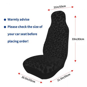 Черен леопард Универсален протектор за калъф за столче за кола Интериорни аксесоари за SUV Cheetah Възглавница за столче за кола Полиестерен протектор за седалка