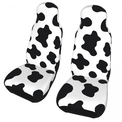 Cow Print Universāls automašīnas sēdekļa pārsegs Auto Interjers SUV dzīvnieku ādai Auto sēdekļa pārsegs Fiber Fishing