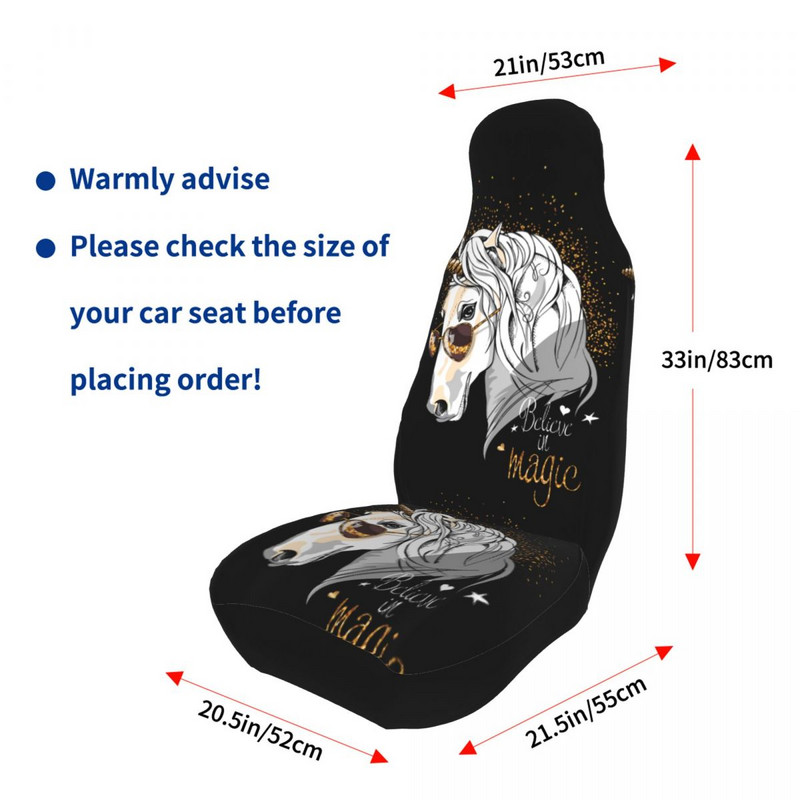 Unicorn Belive In Husa Scaun Auto Universala Four Seasons Femei Huse Scaun Cai Poliester Pescuit