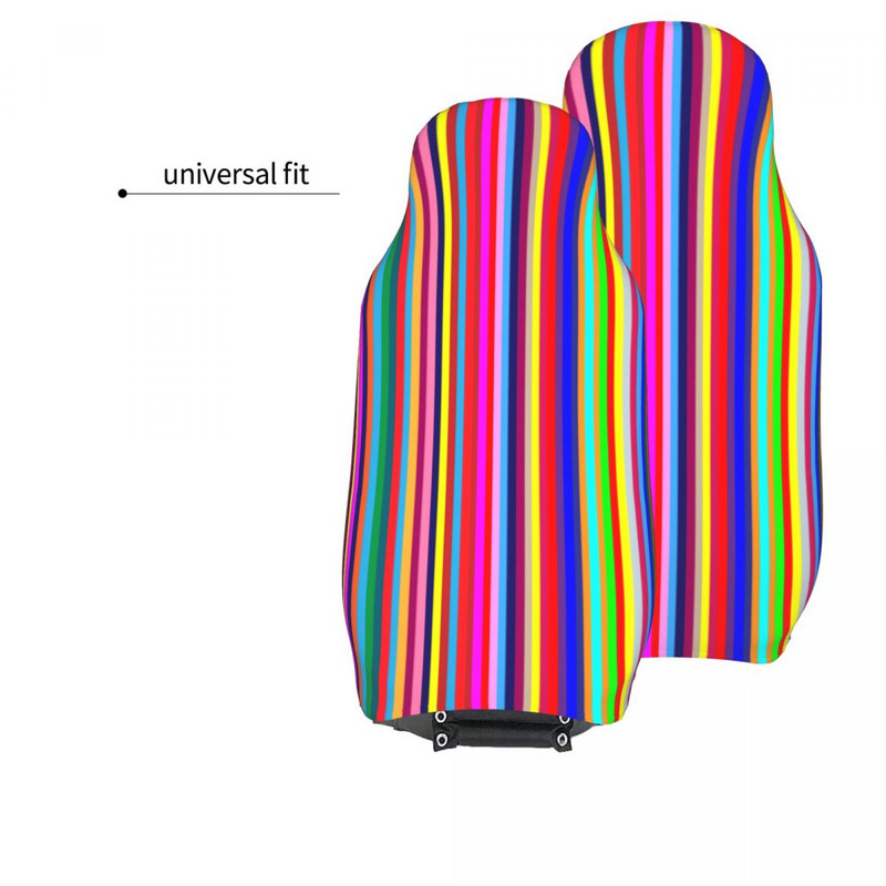Stripes Kelių spalvų raštas Universalus automobilio sėdynės užvalkalas Auto salonas visų tipų modeliams Spalvingi automobilių sėdynių užvalkalai poliesteris