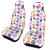 Cat Paw Animal Foot Prints Universalus automobilio sėdynės užvalkalas daugeliui automobilių Travel Leopard automobilių sėdynių apsaugos užvalkalai Audinių medžioklė