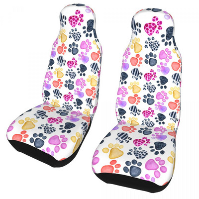 Cat Paw Animal Foot Prints Universalus automobilio sėdynės užvalkalas daugeliui automobilių Travel Leopard automobilių sėdynių apsaugos užvalkalai Audinių medžioklė