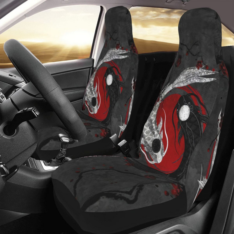 Ying Yang Fish Universal κάλυμμα καθισμάτων αυτοκινήτου Auto εσωτερικό Κατάλληλο για όλα τα είδη μοντέλων Καλύμματα καθισμάτων αυτοκινήτου Πολυεστερικό ψάρεμα