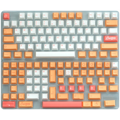 141 klavišai GMK Peaches n Cream Keycops Cherry Profile PBT Dye Sublimation Mechanical Keyboard Key Claud for MX Switch