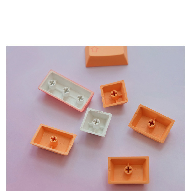 141 klavišai GMK Peaches n Cream Keycops Cherry Profile PBT Dye Sublimation Mechanical Keyboard Key Claud for MX Switch