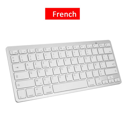 Tastatură Bluetooth ultra subțire Mini tastatură fără fir 78 de taste Rusă/Germană/Coreea/Spaniolă/Franceză Pentru sistemul de operare Windows/Apple Mac/Android