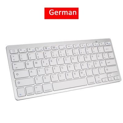 Tastatură Bluetooth ultra subțire Mini tastatură fără fir 78 de taste Rusă/Germană/Coreea/Spaniolă/Franceză Pentru sistemul de operare Windows/Apple Mac/Android