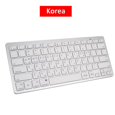 Tastatură Bluetooth ultra subțire Mini tastatură fără fir 78 de taste Rusă/Germană/Coreea/Spaniolă/Franceză Pentru sistemul de operare Windows/Apple Mac/Android