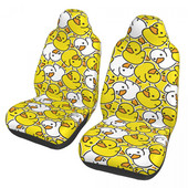 Ducky Cartoon Duck Cauciuc Husă universală pentru scaune pentru mașină Four Seasons Travel Husă pentru scaune auto din material Accesorii pentru mașină