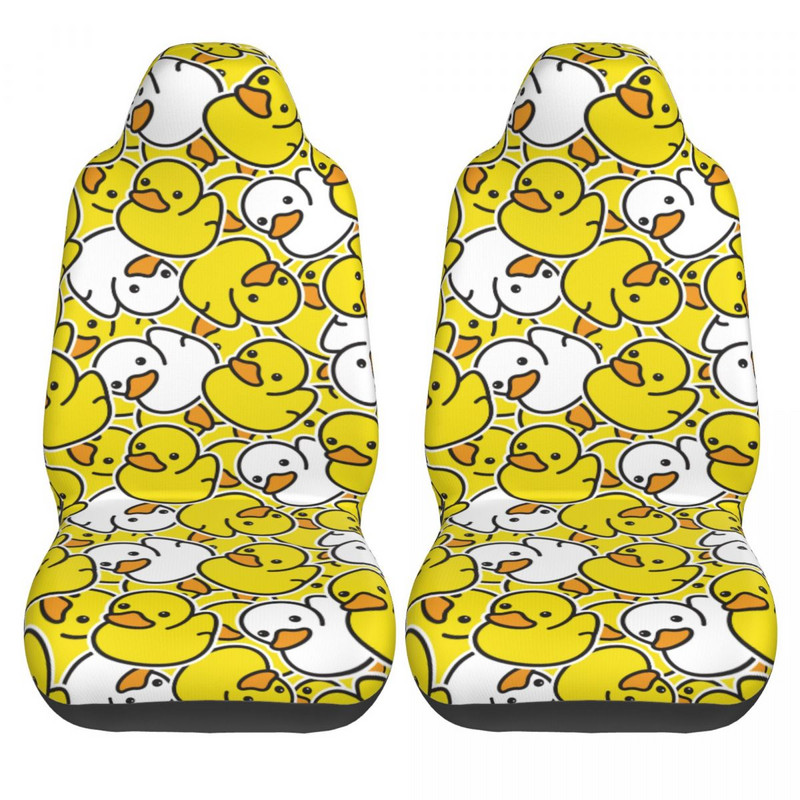 Ducky Cartoon Duck Cauciuc Husă universală pentru scaune pentru mașină Four Seasons Travel Husă pentru scaune auto din material Accesorii pentru mașină