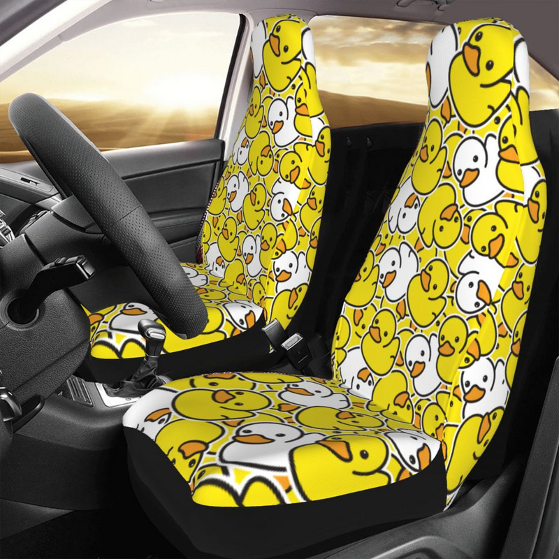 Ducky Cartoon Duck Cauciuc Husă universală pentru scaune pentru mașină Four Seasons Travel Husă pentru scaune auto din material Accesorii pentru mașină