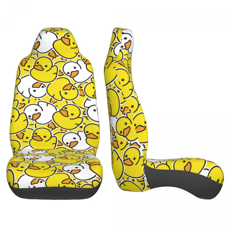 Ducky Cartoon Duck Cauciuc Husă universală pentru scaune pentru mașină Four Seasons Travel Husă pentru scaune auto din material Accesorii pentru mașină