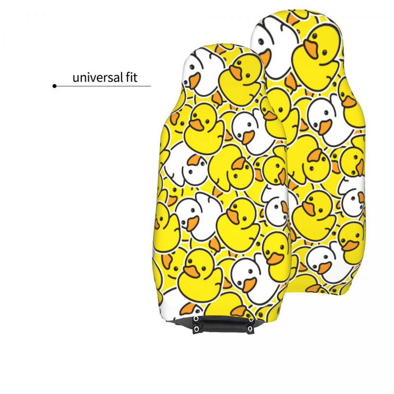 Ducky Cartoon Duck Cauciuc Husă universală pentru scaune pentru mașină Four Seasons Travel Husă pentru scaune auto din material Accesorii pentru mașină