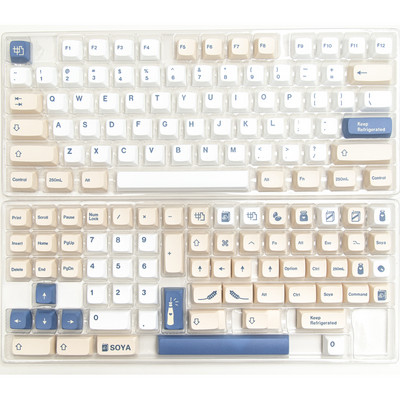 1 σετ XDA GMK Πλήκτρα γάλακτος σόγιας 144 πλήκτρα PBT Keycap Dye Sublimation For Cherry Gatrron MX Switches Μηχανικό πληκτρολόγιο XDA keycap
