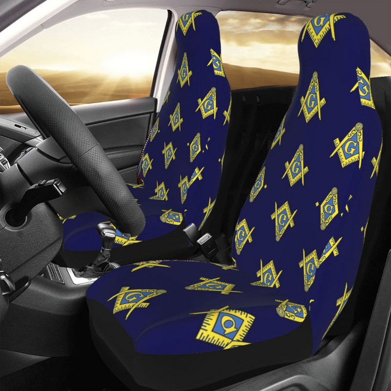 Masonic Compass Masonic Universal Husa Scaun Auto Protector Accesorii Interioare pentru SUV Mason Perna Scaun Fibră Vânătoare
