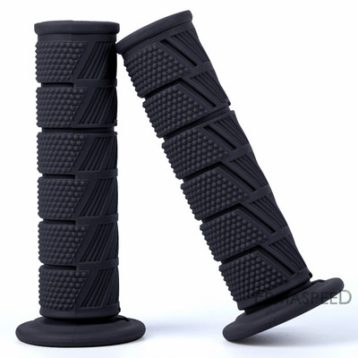 Mâner universal pentru mâner pentru motocicletă, 7/8" 22mm, mâner de accelerație din cauciuc antiderapant pentru motociclete, motocross, scuter electric pentru bicicletă electrică de teren