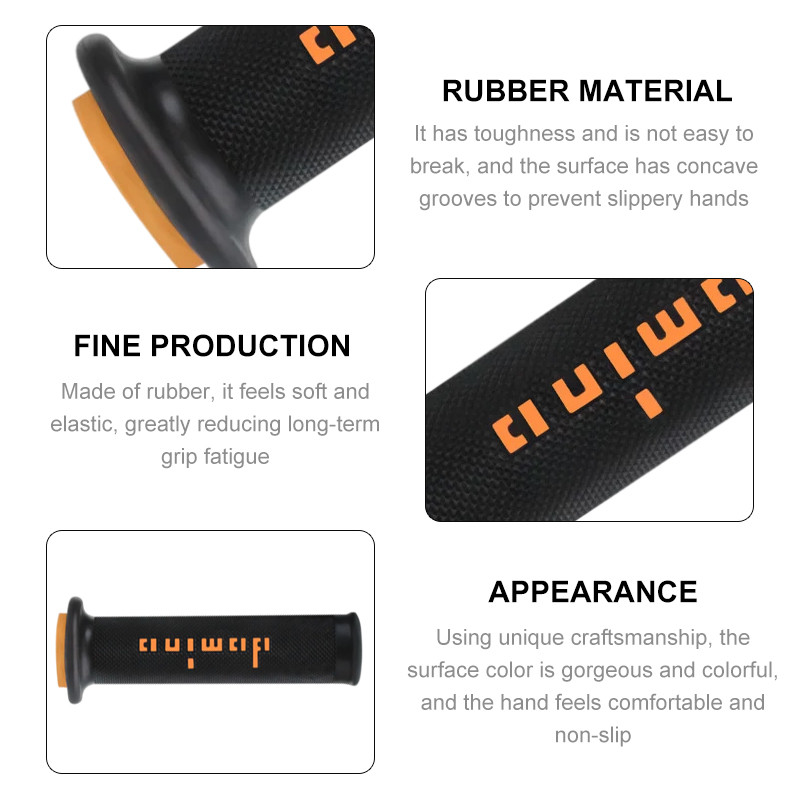 Ručka za motocikle Ručka za upravljač Domino Dirt Pit Bike Racing Motocross 7/8 "22 24MM Gel gumene kočnice Univerzalne ručke