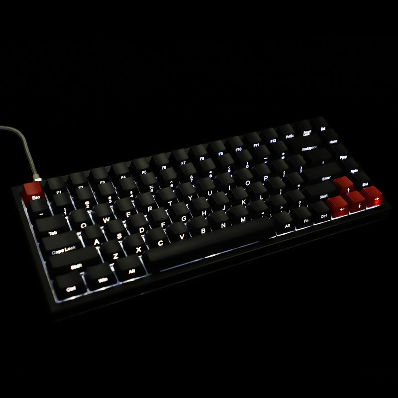 YMDK ABS ANSI ISO külgvalgustusega pealtvalgustusega 1,5 mm paksune läbikumav klahvikork YMD75 KBD75 Keycool 84 KBD67 XD64 GK64 jaoks (ainult võtmekork)