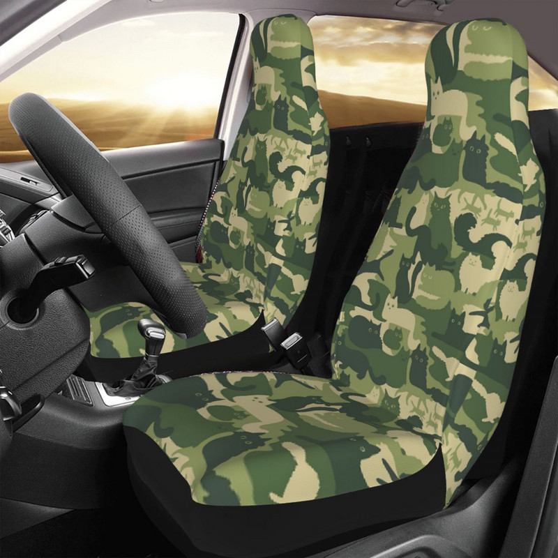 Μοτίβο παραλλαγής με γάτες Camo Universal κάλυμμα καθισμάτων αυτοκινήτου Auto εσωτερικό για SUV Καλύμματα καθισμάτων αυτοκινήτου Πολυεστερικό Hunting