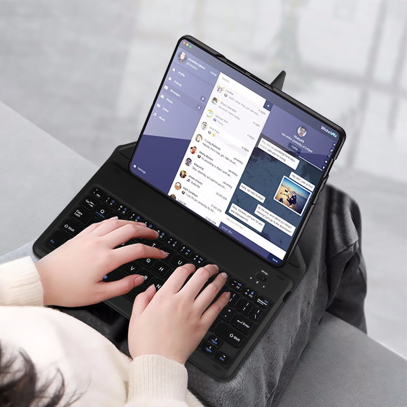 Tastatură portabilă fără fir Bluetooth reîncărcabilă pentru telefonul Samsung Galaxy Z Fold 4 3 2 Flip 4 S22 S23 Ultra A73 A54 A34 A53