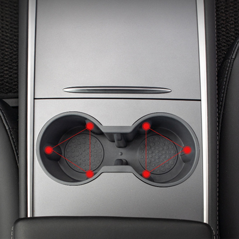 Για Tesla Model 3/Y 2021 2022 Θήκη ποτηριού νερού Κουτί αποθήκευσης Κονσόλα ποτηροθήκη Θήκη ποτηριών ένθετο Organizer Αξεσουάρ αυτοκινήτου