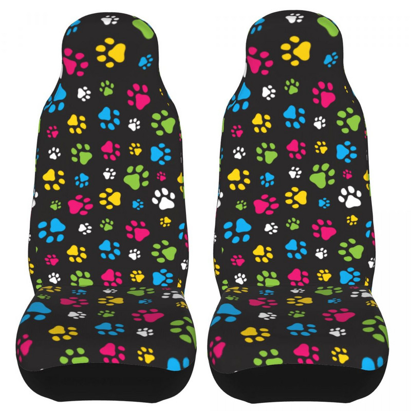 Spalvingi šunų letenų gyvūnų pėdų atspaudai Universalūs automobilio sėdynės dangtelio apsauginiai vidaus priedai, skirti visureigių automobilių sėdynių užvalkalų medžioklei