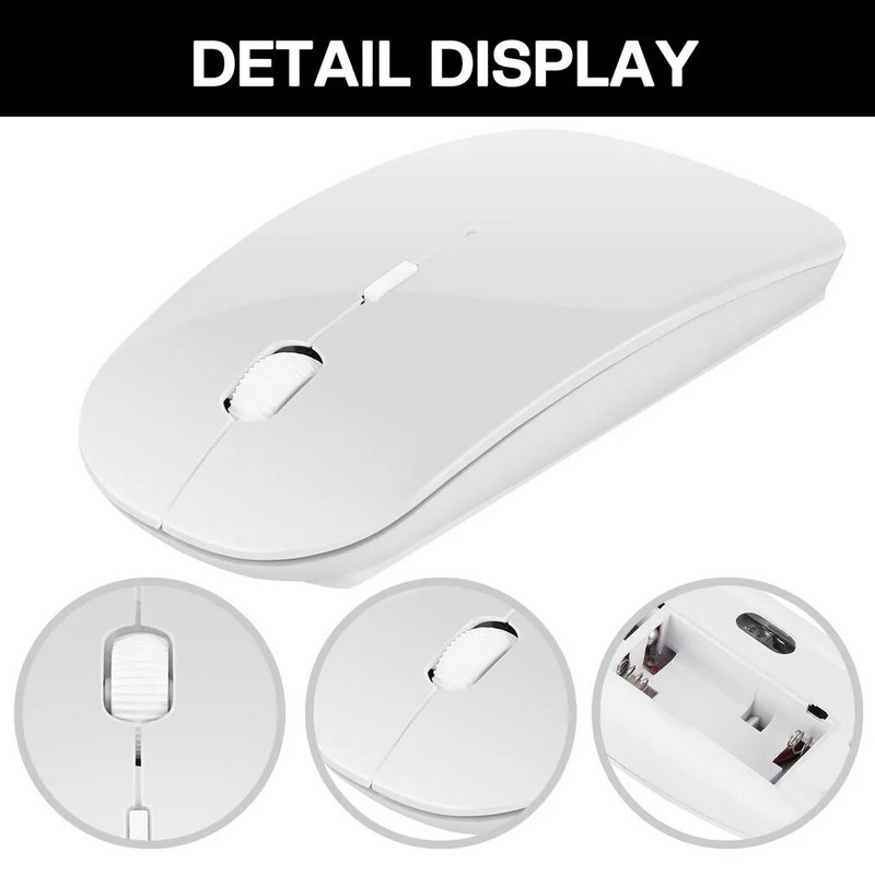 Mouse pentru jocuri fără fir reîncărcabil, portabil, ergonomic, silențios și magic, potrivit pentru computere portabile, tablete, iPad-uri, telefoane