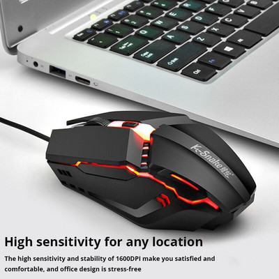 Viper M11 Gaming Electronic Sports RGB Streamer Horse Running Luminous USB Wired Computer Laptop Desktop Mouse