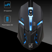 Juhtmega mänguhiir Mause Reguleeritav DPI LED optiline USB-hiire kaabel Pro Gamer League Of Legend Dota2 jaoks