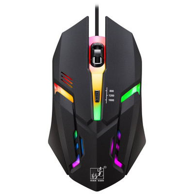 Juhtmega mänguhiir Mause Reguleeritav DPI LED optiline USB-hiire kaabel Pro Gamer League Of Legend Dota2 jaoks
