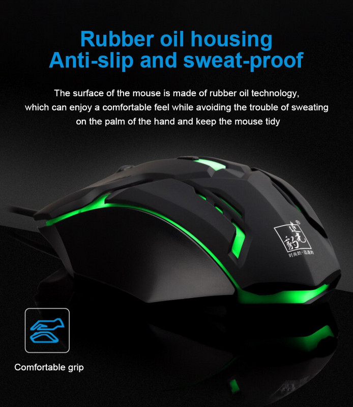 Juhtmega mänguhiir Mause Reguleeritav DPI LED optiline USB-hiire kaabel Pro Gamer League Of Legend Dota2 jaoks