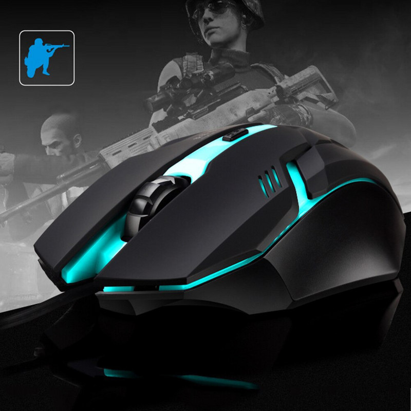 Juhtmega mänguhiir Mause Reguleeritav DPI LED optiline USB-hiire kaabel Pro Gamer League Of Legend Dota2 jaoks