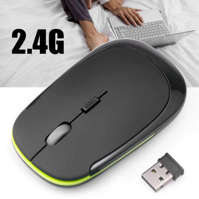 Εξαιρετικά λεπτό ποντίκι 2,4 Ghz Μίνι ασύρματο οπτικό ποντίκι παιχνιδιών Ποντίκια και δέκτης USB Ασύρματο ποντίκι υπολογιστή για φορητό υπολογιστή 3500