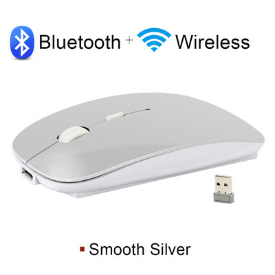 Taaslaetav juhtmevaba hiir Bluetooth hiir Arvuti Ergonoomiline Mini USB Mause 2,4 GHz vaiksed Macbooki optilised hiired sülearvutile