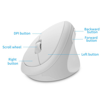 Преносима ергономична 2.4G безжична вертикална мишка USB оптична кабелна мишка Мини компютърни мишки за игри за компютър лаптоп таблет офис