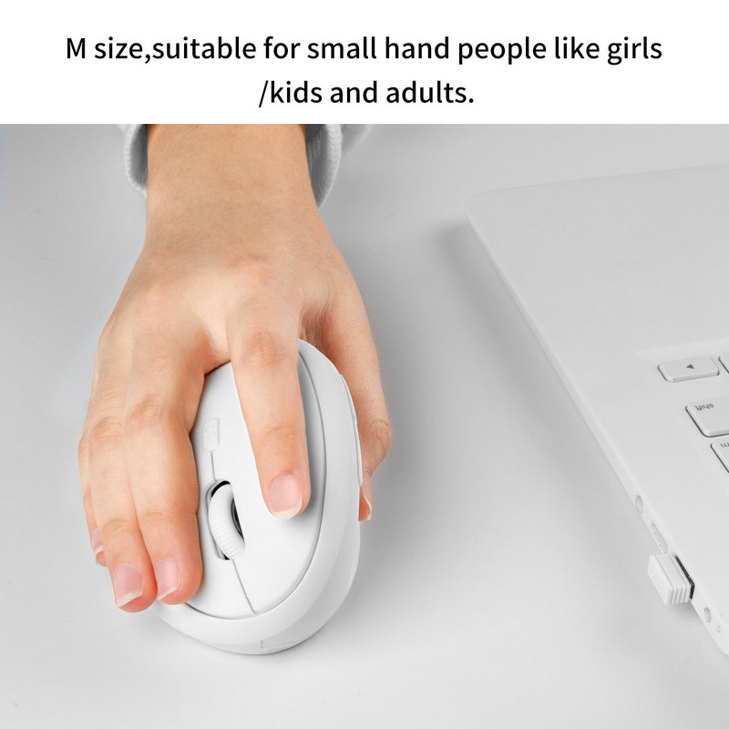 Prijenosni ergonomski 2.4G bežični okomiti miš USB optički žičani miš Mini računalni miš za igranje za PC prijenosno računalo Tablet Ured