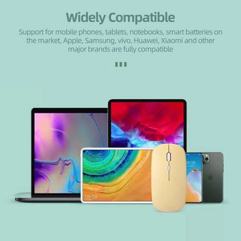 Σίγαση ποντικιού Bluetooth για iPad Samsung Huawei Android Tablet Windows εξαιρετικά λεπτό πράσινο μπλε ροζ gaming Ασύρματο ποντίκι Υπολογιστής υπολογιστής